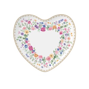 Szív alakú tál, porcelán, 20x19 cm, "Mon Amour" - Nuova R2S