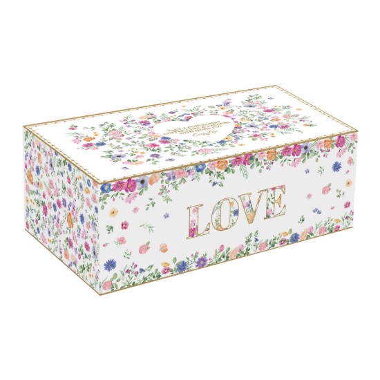 2 kávéscsésze porcelán, 100 ml-es és moka kávéfőző készlet, "Mon Amour" - Nuova R2S