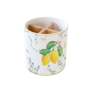 Evőeszköztartó, 14,5 cm, "Fleurs et Citrons" - Nuova R2S