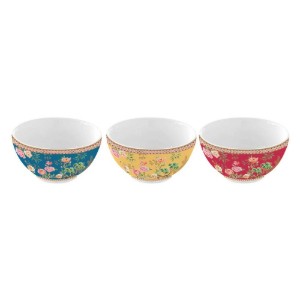 3 db-os tálak, porcelán, 9,5 cm, "Jardins D'Orient" - Nuova R2S